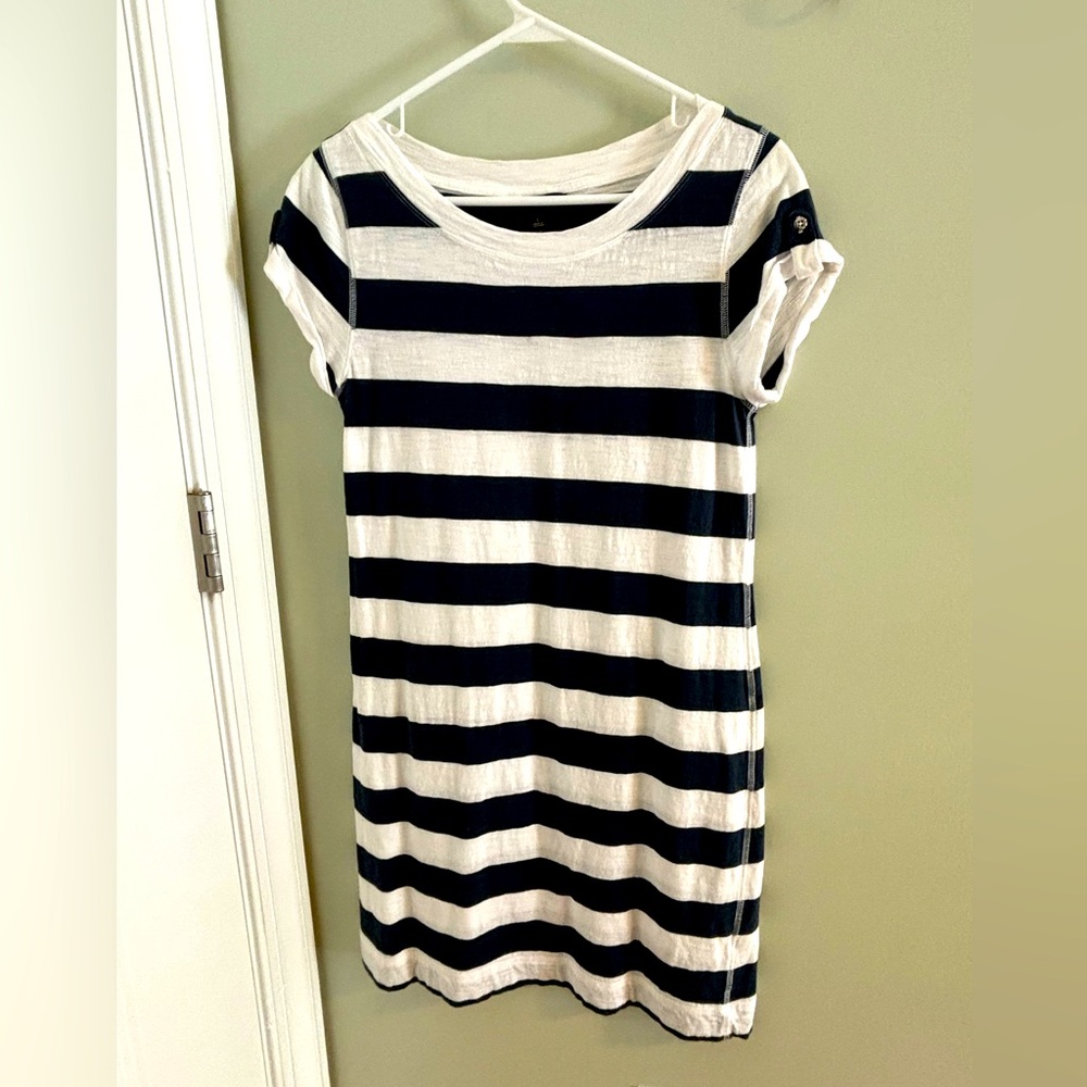 Cute navy and white stripe dress